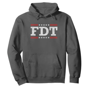 FDT Hoodie Resistance Resist Tyranny Support TS10 Dark Heather Print Your Wear