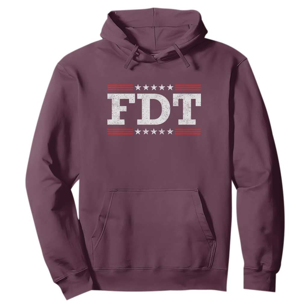 FDT Hoodie Resistance Resist Tyranny Support TS10 Maroon Print Your Wear