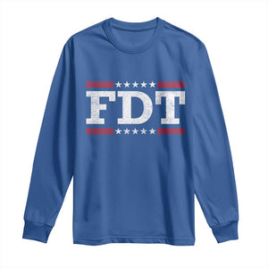 FDT Long Sleeve Shirt Resistance Resist Tyranny Support TS10 Royal Blue Print Your Wear
