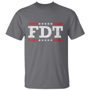 FDT T Shirt Resistance Resist Tyranny Support TS10 Charcoal Print Your Wear