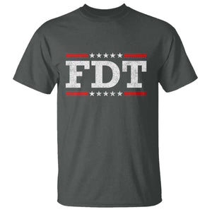 FDT T Shirt Resistance Resist Tyranny Support TS10 Dark Heather Print Your Wear