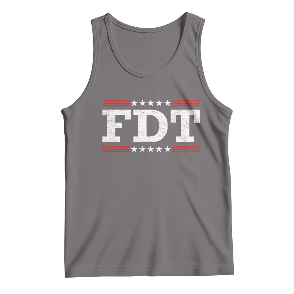 FDT Tank Top Resistance Resist Tyranny Support TS10 Deep Heather Print Your Wear
