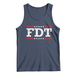 FDT Tank Top Resistance Resist Tyranny Support TS10 Navy Print Your Wear
