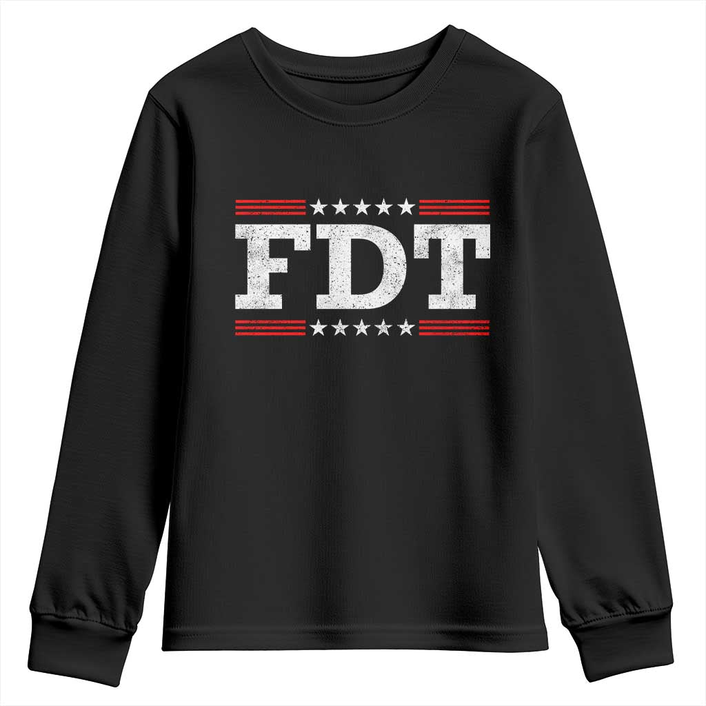 FDT Youth Sweatshirt Resistance Resist Tyranny Support TS10 Black Print Your Wear