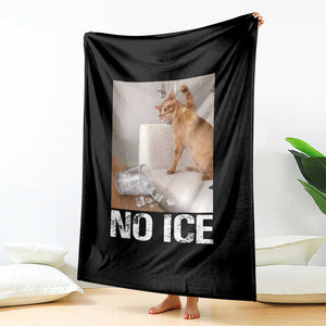 Funny Cat Meme No Ice Throw Blanket Subtle FDT Political Satire Satirical Humor TS10 Print Your Wear