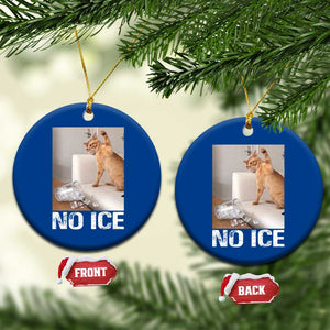 Funny Cat Meme No Ice Ceramic Ornament Subtle FDT Political Satire Satirical Humor TS10 1pc Blue Print Your Wear