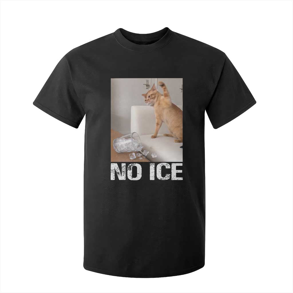 Funny Cat Meme No Ice T Shirt For Kid Subtle FDT Political Satire Satirical Humor TS10 Black Print Your Wear