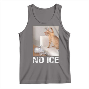 Funny Cat Meme No Ice Tank Top Subtle FDT Political Satire Satirical Humor TS10 Deep Heather Print Your Wear