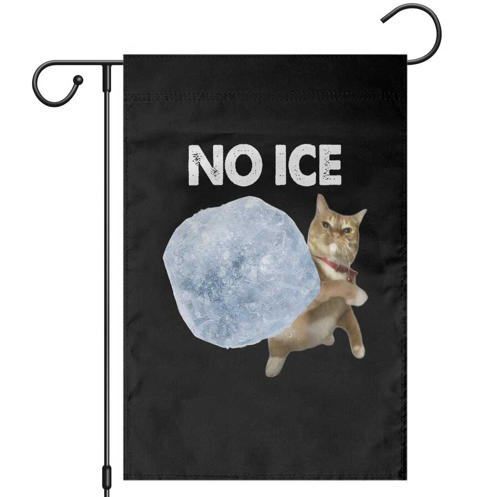 No Ice Garden Flag Funny Cat Meme Subtle FDT Political Satire TS10 Black Print Your Wear