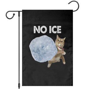 No Ice Garden Flag Funny Cat Meme Subtle FDT Political Satire TS10 Black Print Your Wear