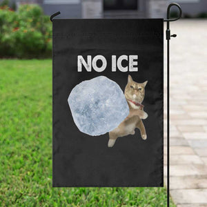 No Ice Garden Flag Funny Cat Meme Subtle FDT Political Satire TS10 Print Your Wear