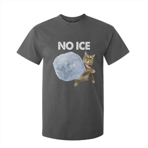 No Ice T Shirt For Kid Funny Cat Meme Subtle FDT Political Satire TS10 Dark Heather Print Your Wear