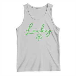 Lucky Irish Shamrock Tank Top St Patricks Day Letter Print Lightweight TS10 Ash Print Your Wear