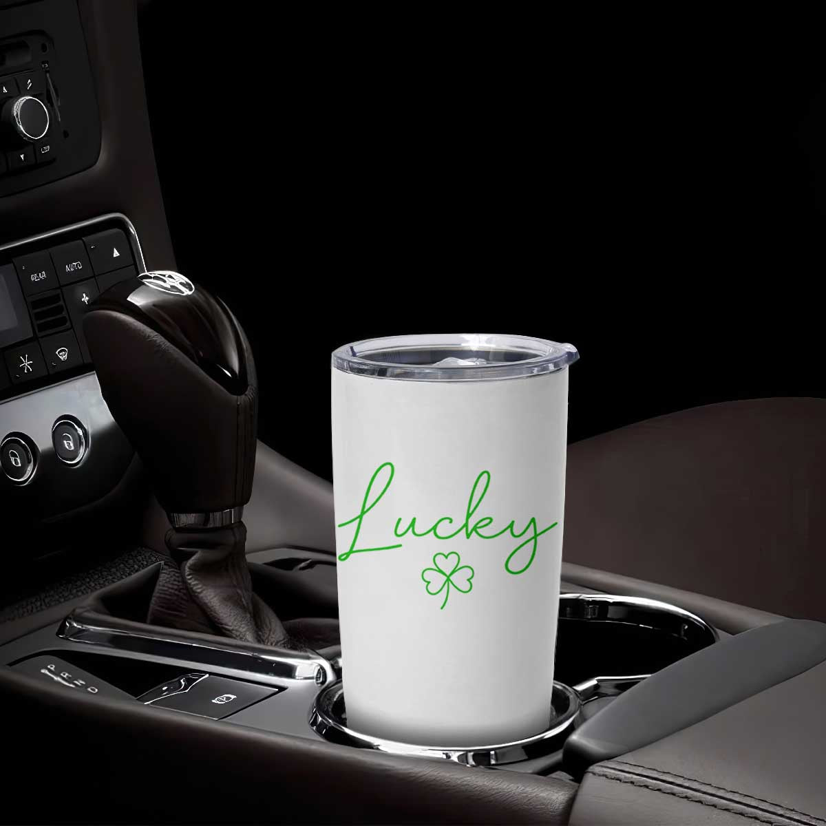 Lucky Irish Shamrock Tumbler Cup St Patricks Day Letter Print Lightweight TS10 Print Your Wear
