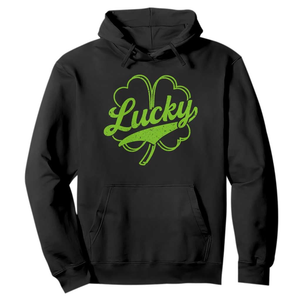 Vintage Lucky Shamrock Hoodie Irish St Patricks Day TS10 Black Print Your Wear
