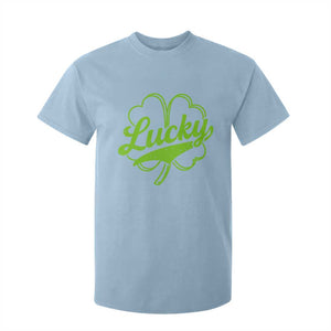 Vintage Lucky Shamrock T Shirt For Kid Irish St Patricks Day TS10 Light Blue Print Your Wear