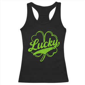 Vintage Lucky Shamrock Racerback Tank Top Irish St Patricks Day TS10 Black Print Your Wear