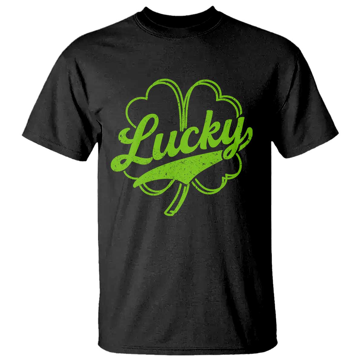 Vintage Lucky Shamrock T Shirt Irish St Patricks Day TS10 Black Print Your Wear