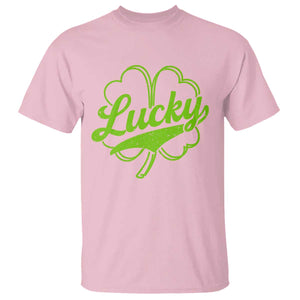 Vintage Lucky Shamrock T Shirt Irish St Patricks Day TS10 Light Pink Print Your Wear