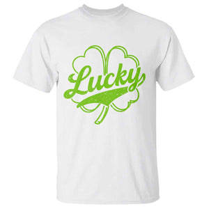 Vintage Lucky Shamrock T Shirt Irish St Patricks Day TS10 White Print Your Wear