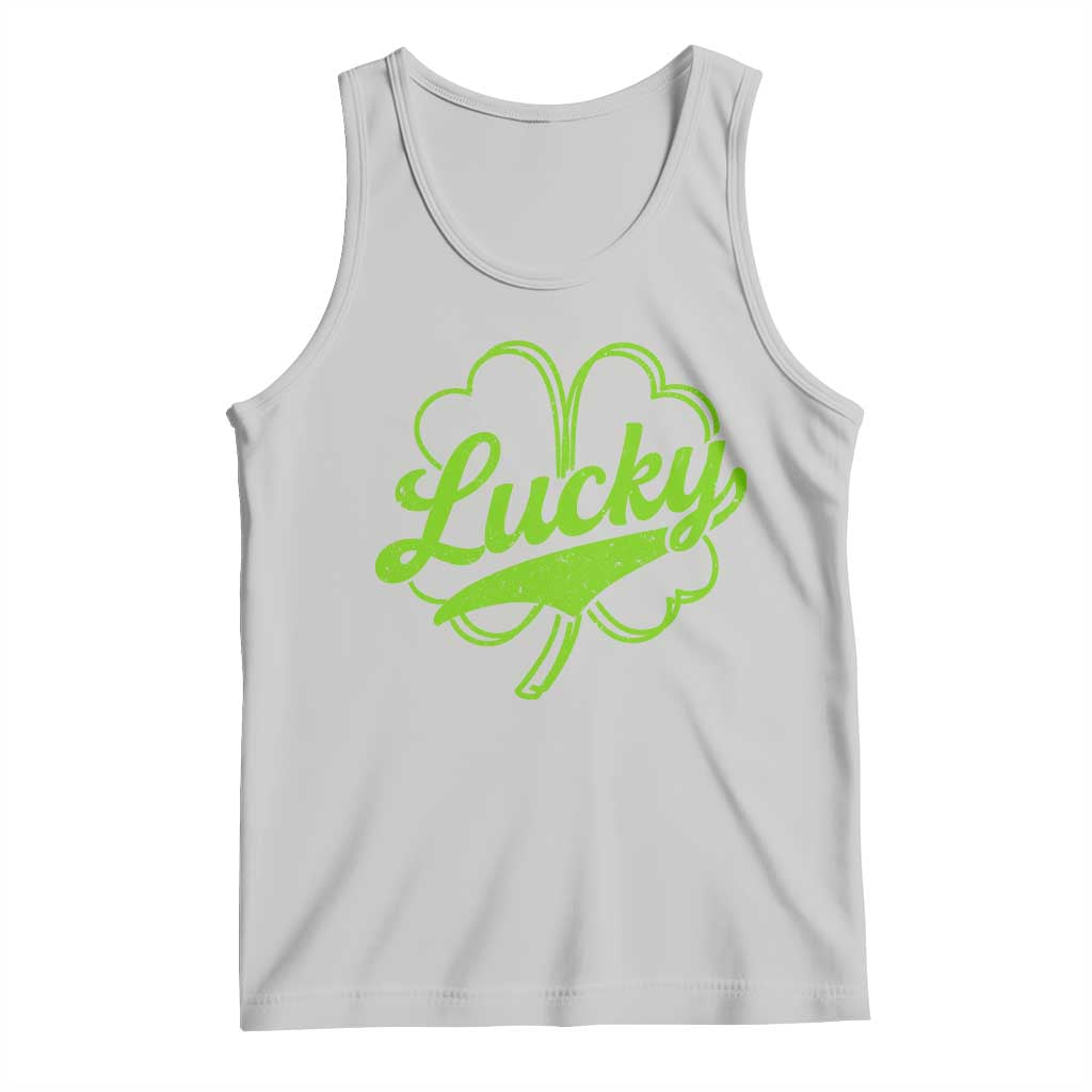 Vintage Lucky Shamrock Tank Top Irish St Patricks Day TS10 Ash Print Your Wear