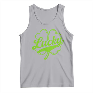 Vintage Lucky Shamrock Tank Top Irish St Patricks Day TS10 Athletic Heather Print Your Wear