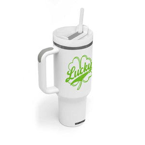 Vintage Lucky Shamrock Tumbler With Handle Irish St Patricks Day TS10 Print Your Wear