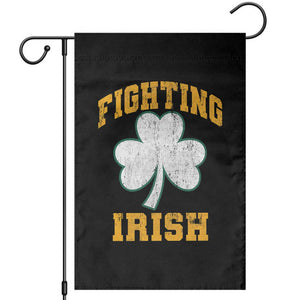Vintage Fighting Irish Garden Flag Retro History Gold Shamrock TS10 Black Print Your Wear