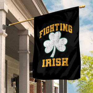 Vintage Fighting Irish Garden Flag Retro History Gold Shamrock TS10 Print Your Wear