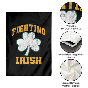 Vintage Fighting Irish Garden Flag Retro History Gold Shamrock TS10 Print Your Wear