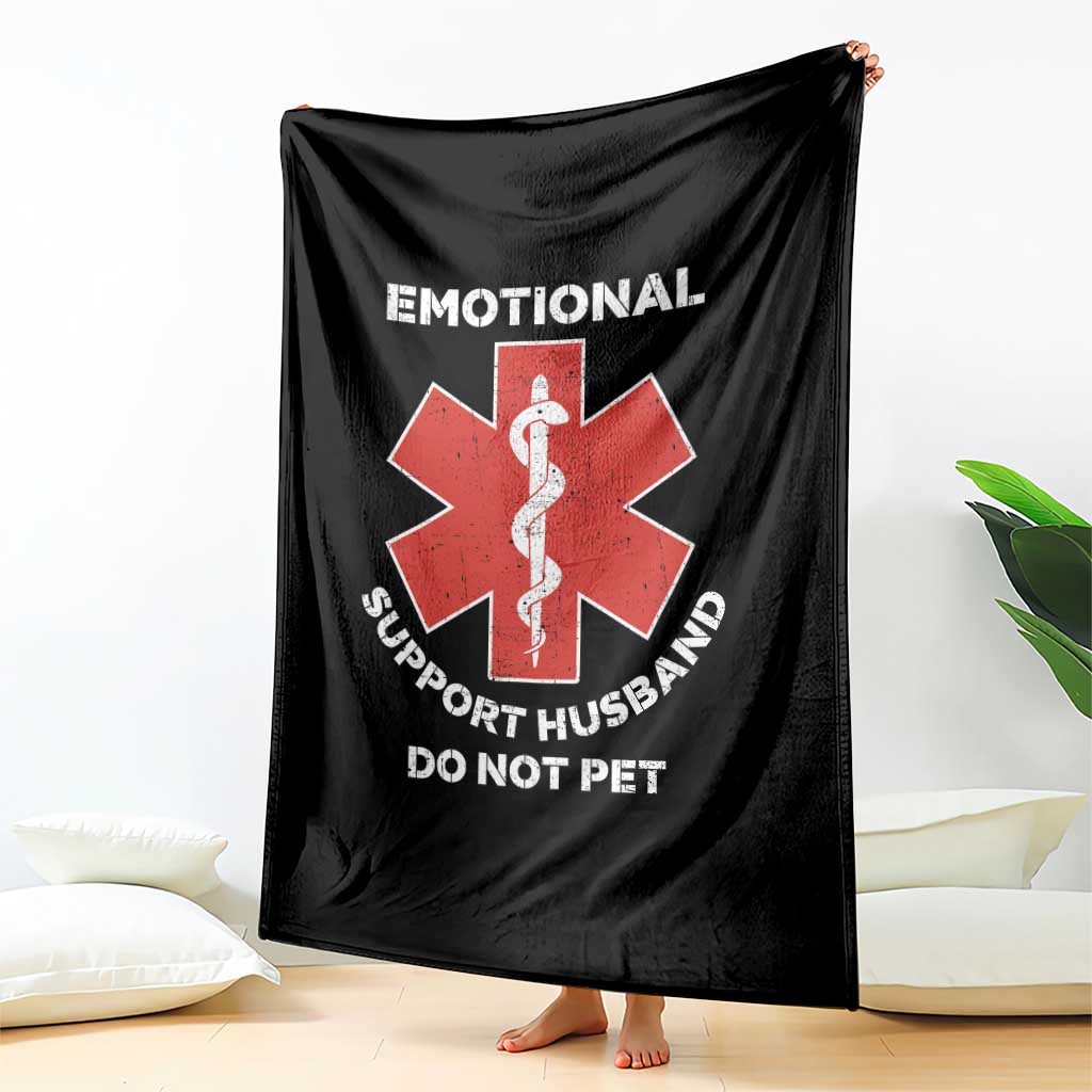 Do Not Pet Husband Throw Blanket Funny Sarcastic Saying TS10 Print Your Wear