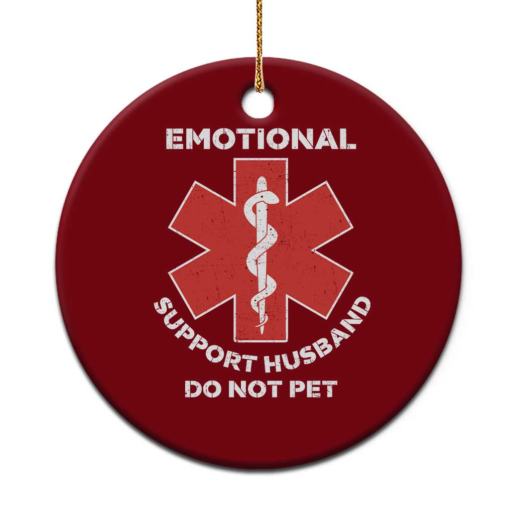Do Not Pet Husband Ceramic Ornament Funny Sarcastic Saying TS10 1pc Red Print Your Wear