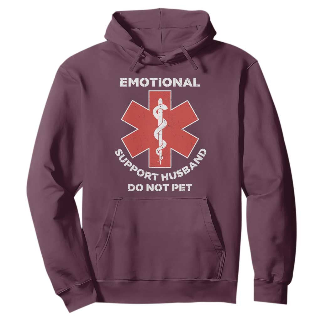Do Not Pet Husband Hoodie Funny Sarcastic Saying TS10 Maroon Print Your Wear