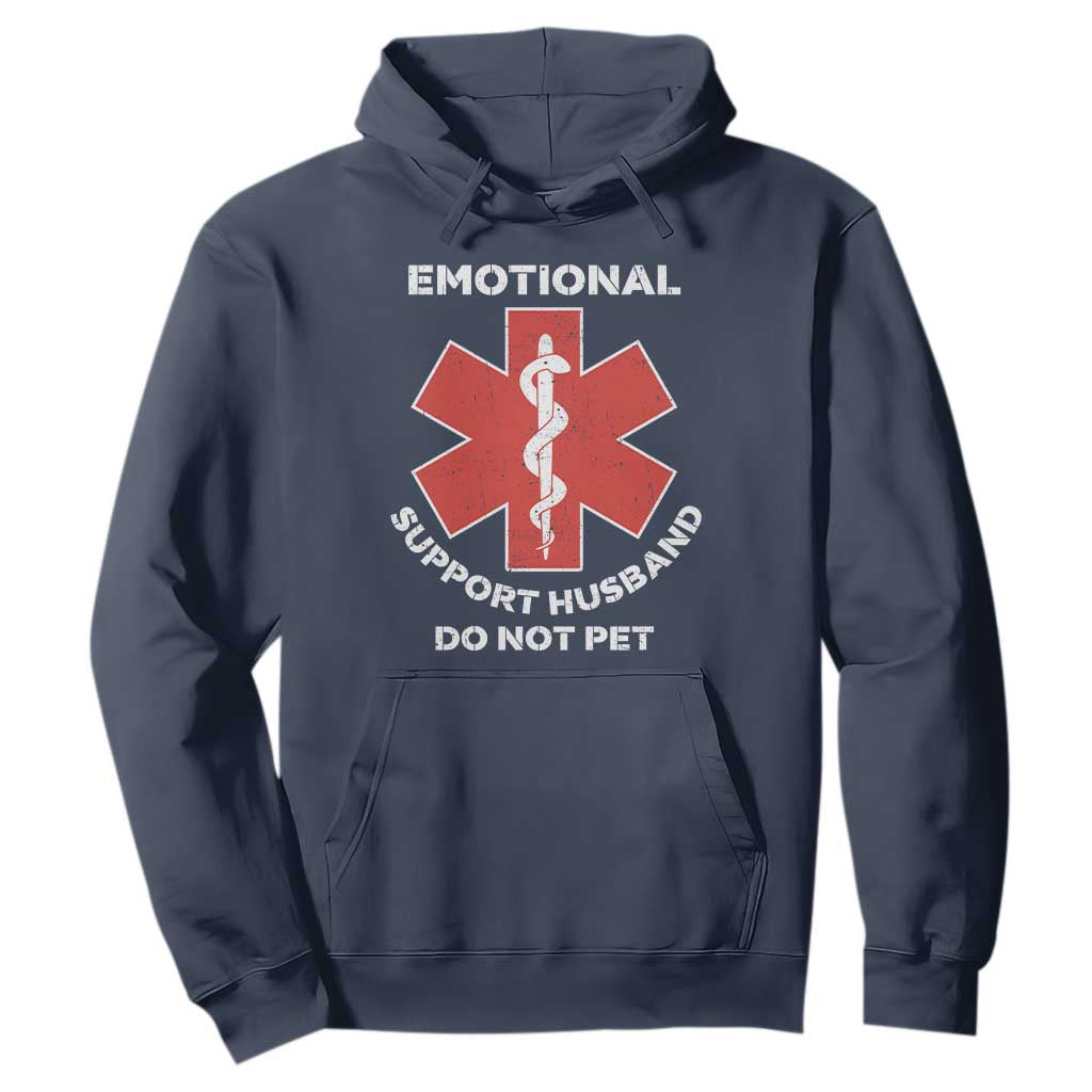 Do Not Pet Husband Hoodie Funny Sarcastic Saying TS10 Navy Print Your Wear