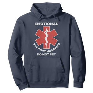 Do Not Pet Husband Hoodie Funny Sarcastic Saying TS10 Navy Print Your Wear