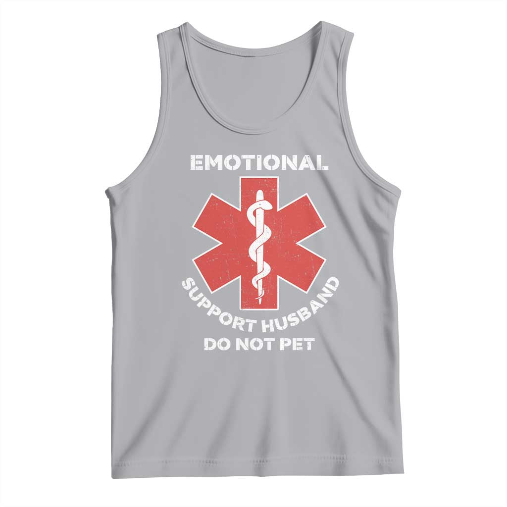 Do Not Pet Husband Tank Top Funny Sarcastic Saying TS10 Athletic Heather Print Your Wear