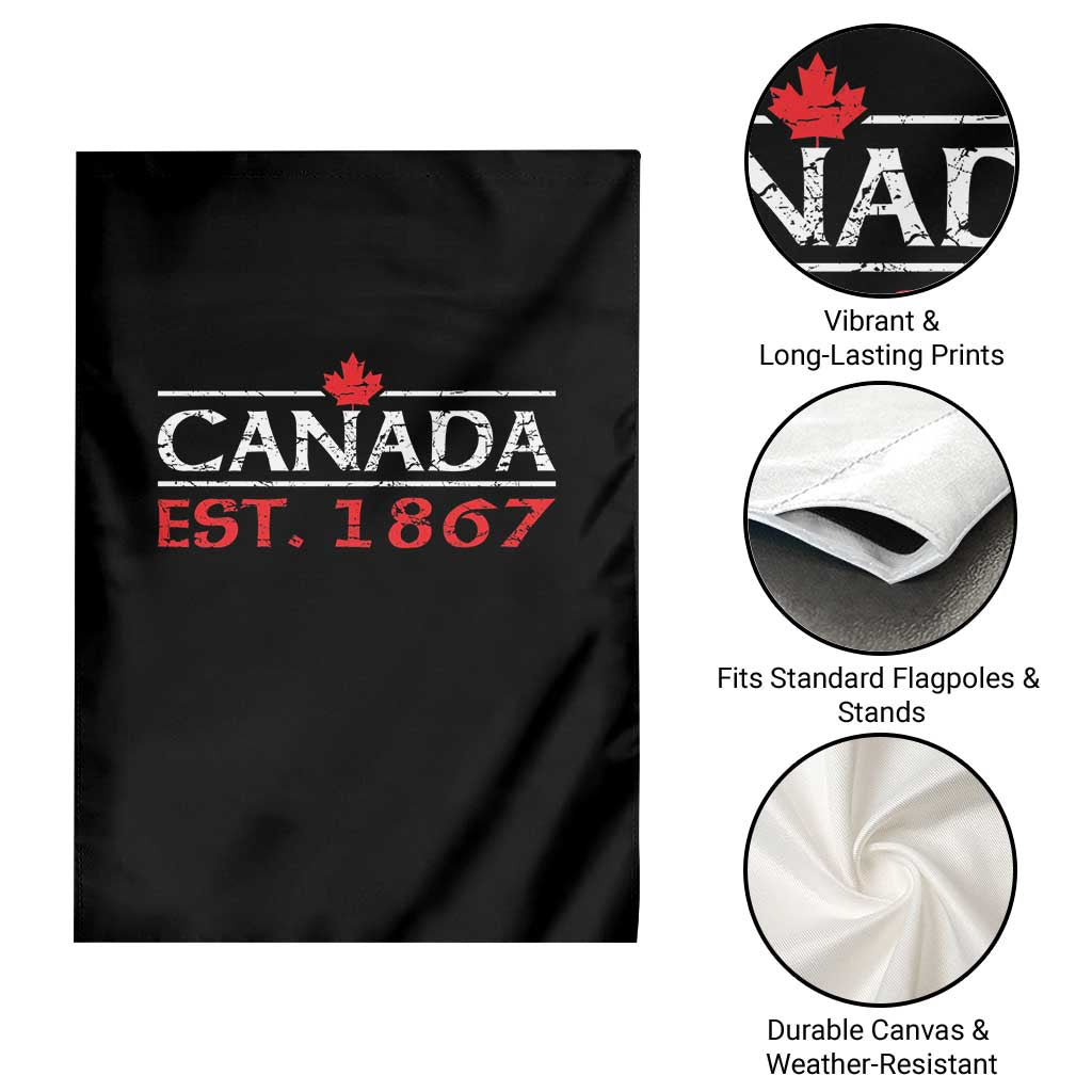 Canadian Maple Leaf Garden Flag Canada Flag Vintage Retro Sport TS10 Print Your Wear