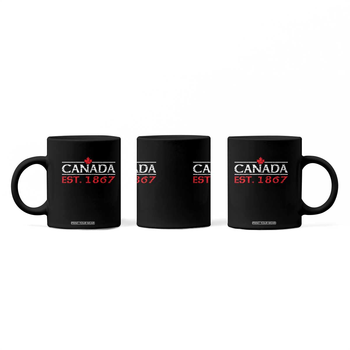 Canadian Maple Leaf Coffee Mug Canada Flag Vintage Retro Sport TS10 Print Your Wear
