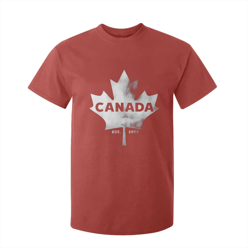 Canada Flag T Shirt For Kid Canadian Maple Leaf Vintage Retro Sport TS10 Red Print Your Wear
