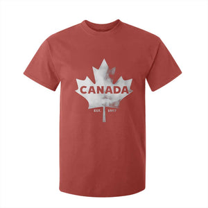 Canada Flag T Shirt For Kid Canadian Maple Leaf Vintage Retro Sport TS10 Red Print Your Wear