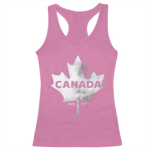 Canada Flag Racerback Tank Top Canadian Maple Leaf Vintage Retro Sport TS10 Azalea Print Your Wear