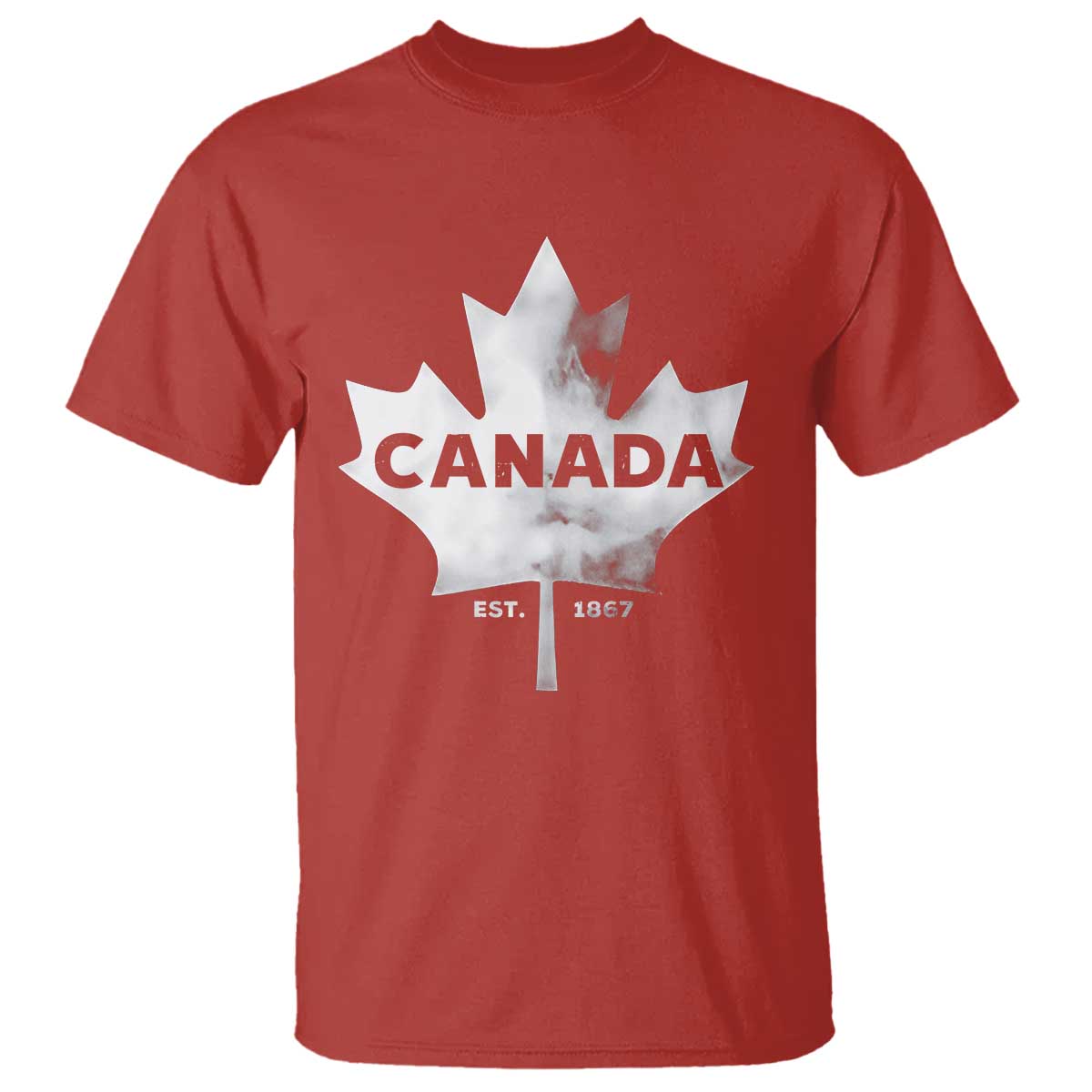 Canada Flag T Shirt Canadian Maple Leaf Vintage Retro Sport TS10 Red Print Your Wear