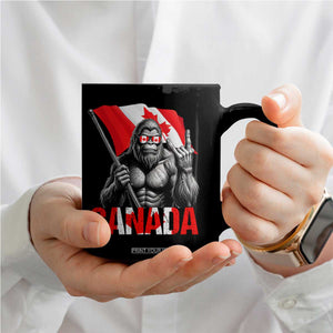 Bigfoot Canada Flag Coffee Mug Canadian Maple Leaf Patriotic Sasquatch TS10 Print Your Wear