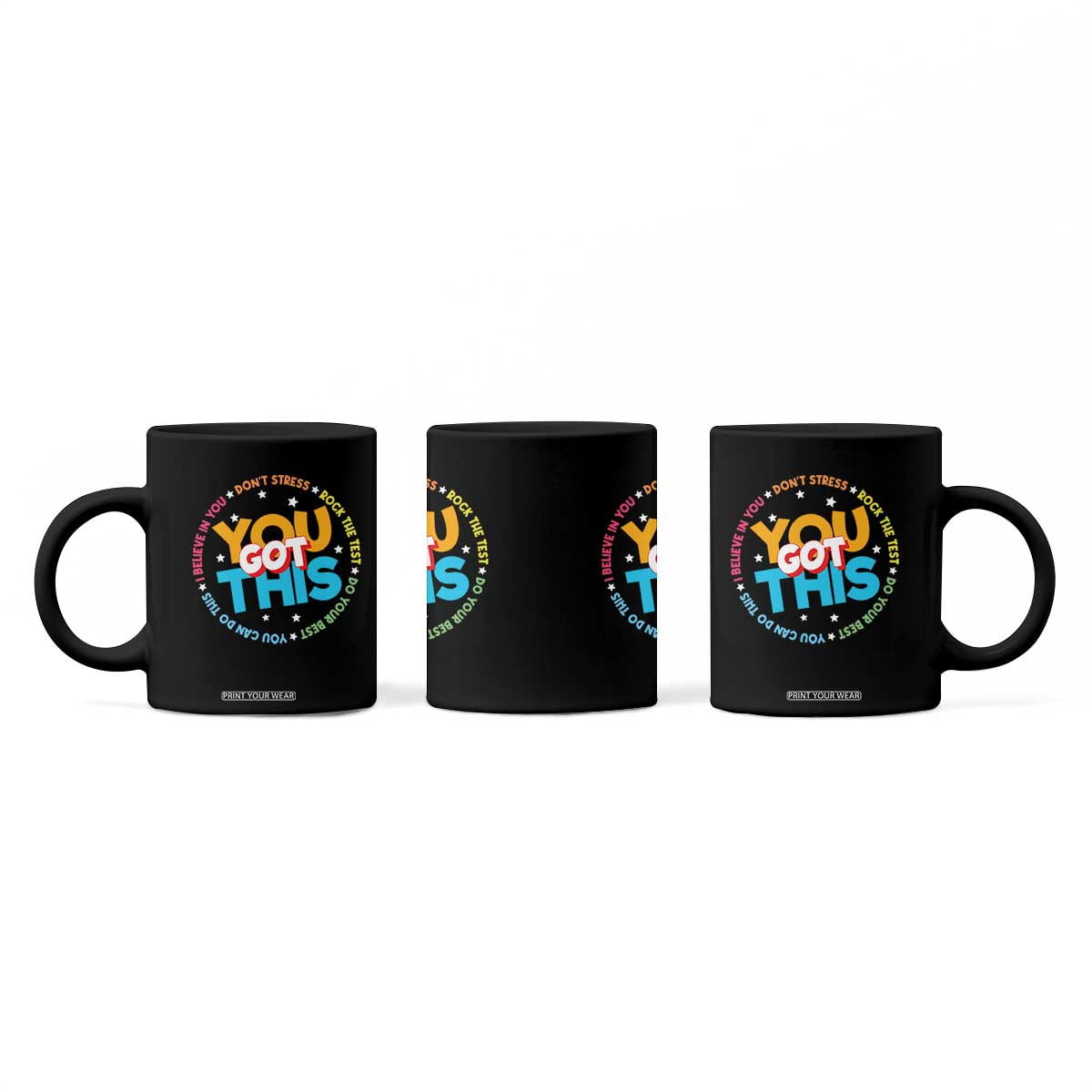 Test Day Teacher Coffee Mug Rock The Test Dont Stress Just Do Your Best TS10 Print Your Wear