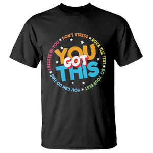 Test Day Teacher T Shirt Rock The Test Dont Stress Just Do Your Best TS10 Black Print Your Wear