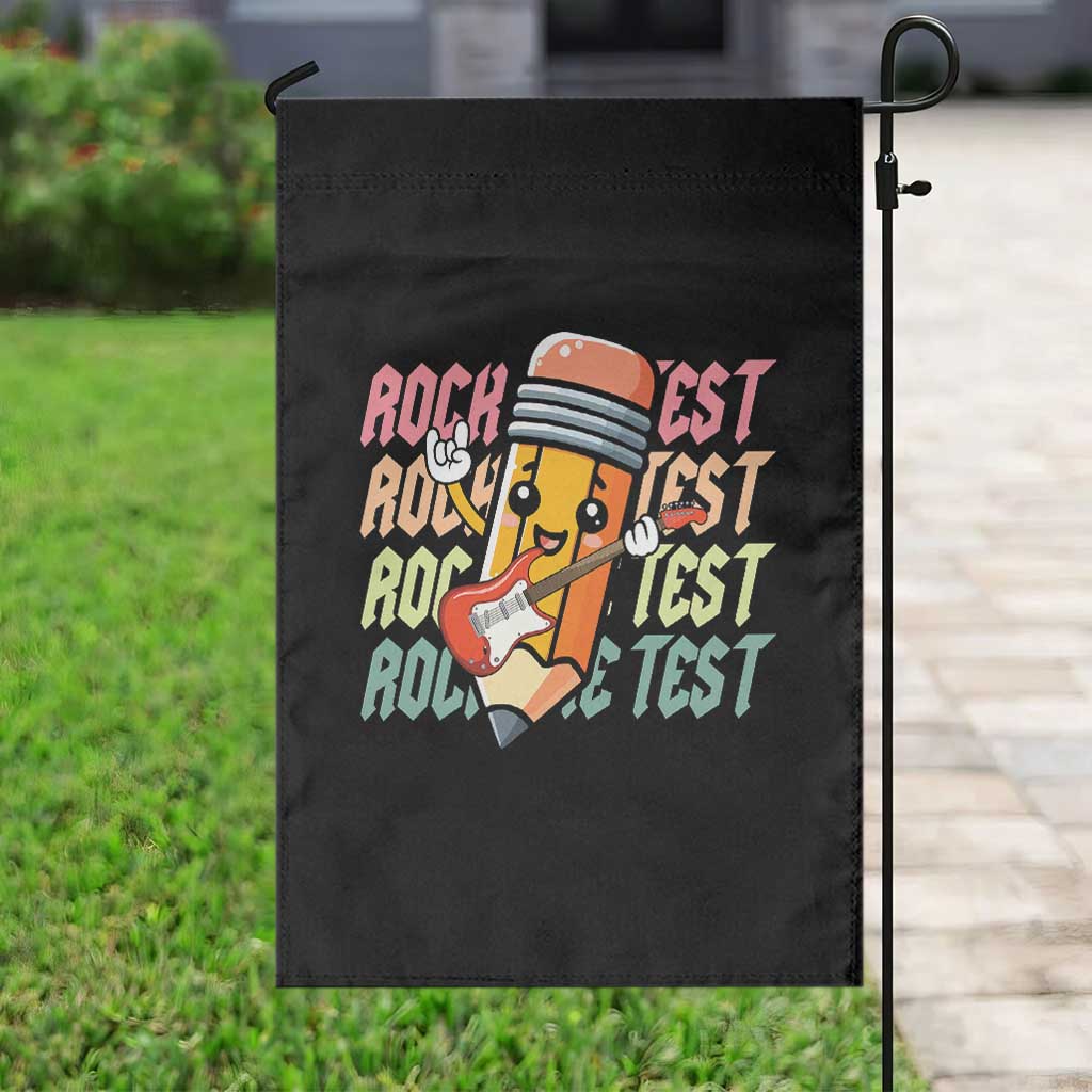 Teacher Rock The Test Day Garden Flag Testing Motivational TS10 Print Your Wear