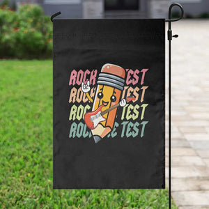 Teacher Rock The Test Day Garden Flag Testing Motivational TS10 Print Your Wear