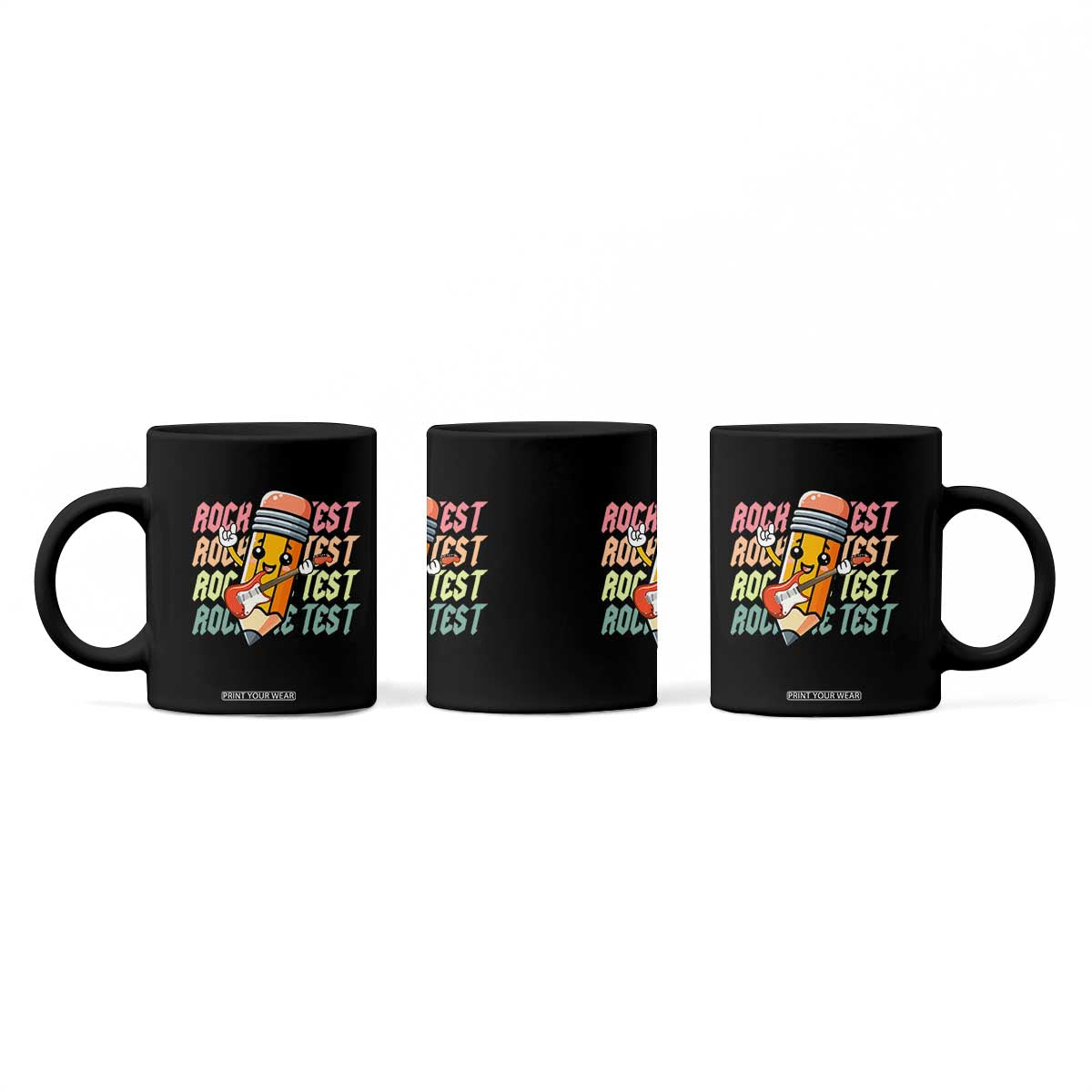 Teacher Rock The Test Day Coffee Mug Testing Motivational TS10 Print Your Wear