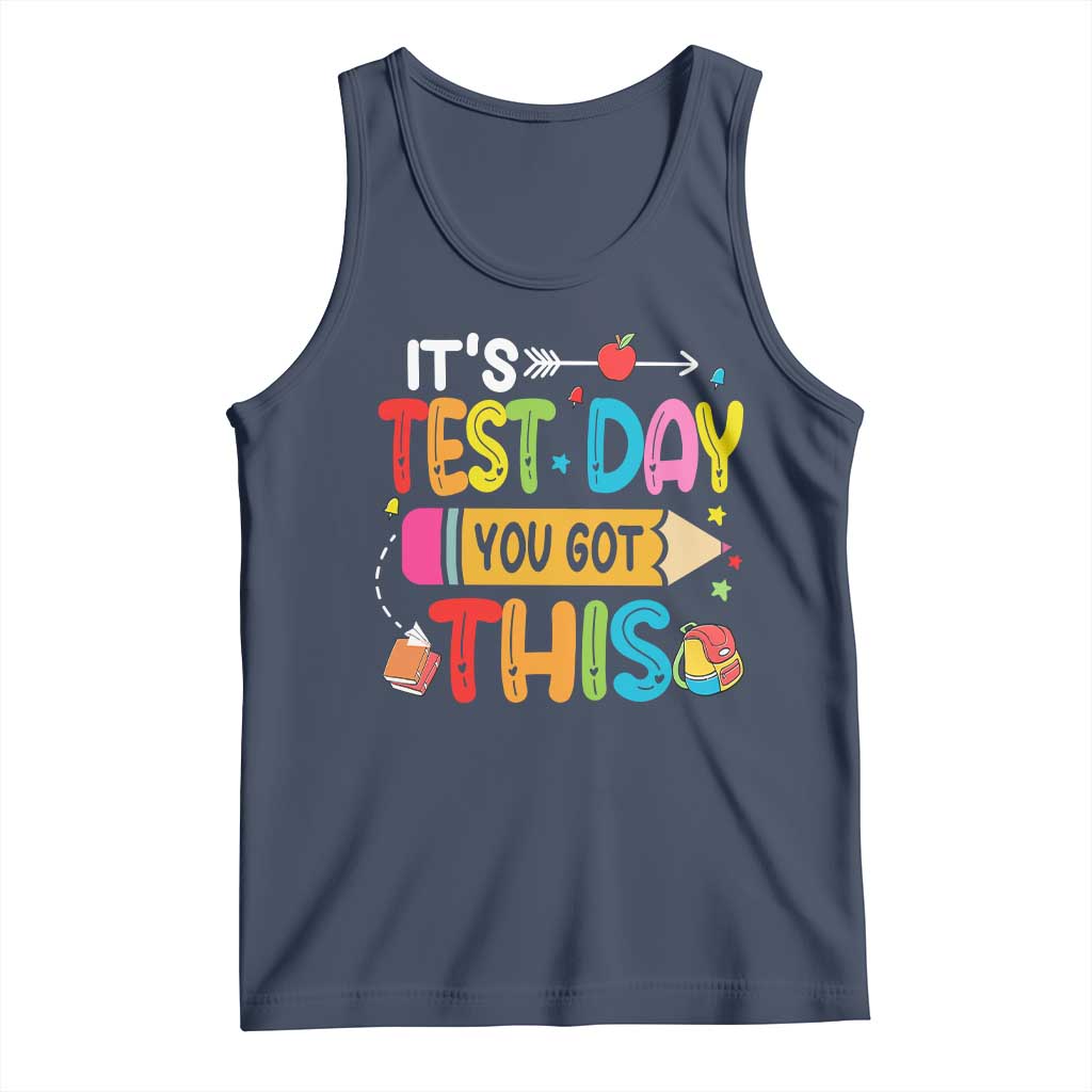 Test Day You Got This Tank Top TS10 Navy Print Your Wear