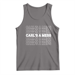 Carl's A Mess Tank Top Reality TV Funny Meme TS10 Deep Heather Print Your Wear